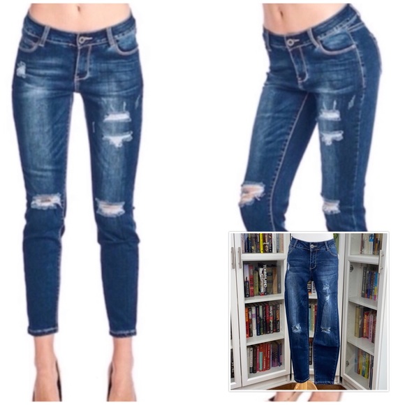 Distressed Skinny Jeans - Picture 11 of 16